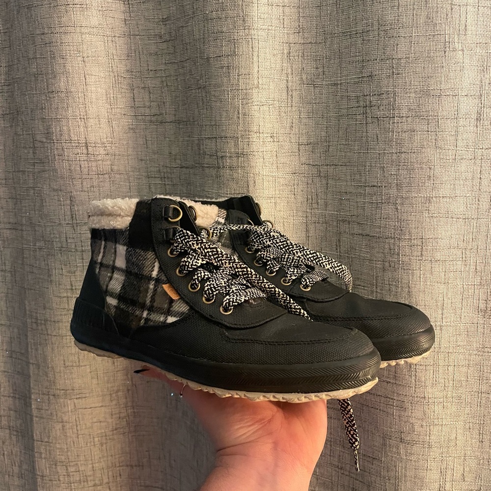 Keds Black and White Winter Boots